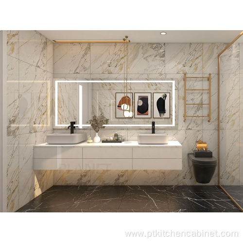 Modern Luxury Bath Furniture Gold Bathroom Vanity Cabinet